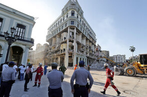 Το ξενοδοχείο στην Αβάνα έχει υποστεί ζημιές μετά την ισχυρή έκρηξη