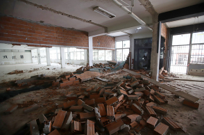 Θεσσαλονίκη - Καταστροφές από αγνώστους στο ισόγειο του Βιολογικού του ΑΠΘ όπου είχαν αρχίσει οι εργασίες για την κατασκευή βιβλιοθήκης