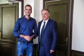 Μπακογιάννης σε Θεοδωρικάκο: Μεγάλο πρόβλημα με την παραβατικότητα στην Αθήνα © EUROKINNISSI/ΔΗΜΗΤΡΟΠΟΥΛΟΣ ΣΩΤΗΡΗΣ   