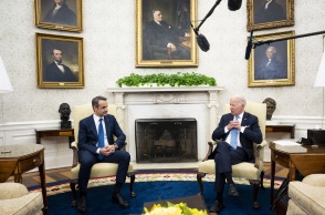 Συνάντηση Κυριάκου Μητσοτάκη με Τζο Μπαίντεν