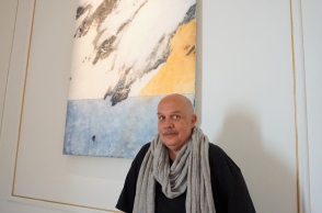 Ο Δημήτρης Αντωνίτσης στην έκθεση "Brice Marden και ελληνική αρχαιότητα"