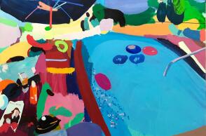 Πίνακας του Παναγιώτη Αλεξίου από την έκθεση FOS στην γκαλερί Αστρολάβος δεξαμενή