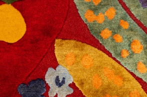 Γιάννης Βαρελάς & Art Rug Projects by Soutzoglou, "Blue Palm" (2022)