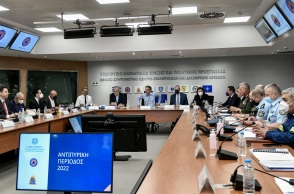 ΕΠΙΣΚΕΨΗ ΤΟΥ ΠΡΩΘΥΠΟΥΡΓΟΥ ΚΥΡΙΑΚΟΥ ΜΗΤΣΟΤΑΚΗ ΣΤΟ ΥΠΟΥΡΓΕΙΟ ΚΛΙΜΑΤΙΚΗΣ ΚΡΙΣΗΣ ΚΑΙ ΠΟΛΙΤΙΚΗΣ ΠΡΟΣΤΑΣΙΑΣ (ΤΑΤΙΑΝΑ ΜΠΟΛΑΡΗ / EUROKINISSI)