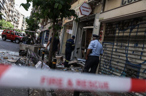 Ζημιές μετά την έκρηξη στην Ιουλιανού στη Βικτώρια