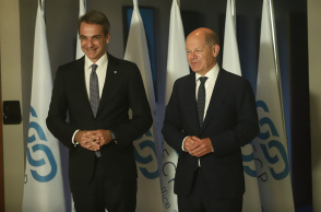 Συνάντηση Μητσοτάκη και Σολτς στη Θεσσαλονίκη