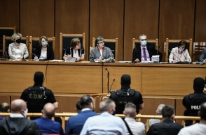 Δίκη Χρυσής Αυγής: Στιγμιότυπο από την έναρξη της δίκης σε δεύτερο βαθμό