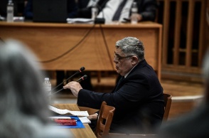 Δίκη Χρυσής Αυγής: Ο Νίκος Μιχαλολιάκος στο εδώλιο του κατηγορουμένου
