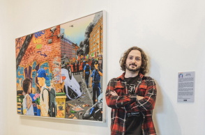 Φωτογραφία του διάσημου Έλληνα street artist STMS.