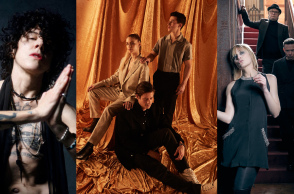 Κολάζ με φωτογραφίες των μουσικών LP, London Grammar, Hooverphonic