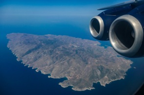Αεροφωτογραφία από το Αιγαίο πέλαγος