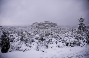 Η χιονισμένη Ακρόπολη