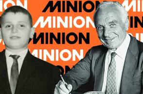 Ο Γιώργος Παυριανός σε νεαρή ηλικία και ο ιδρυτής του Μινιόν, Γιάννης Γεωργακάς