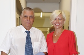 Ο Γιώργος Τράγκας με τη Μαρία Καρρά