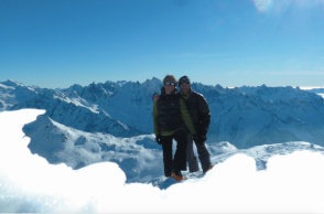 Οι αλπινιστές Xénia Minder και ο Erhard Loretan