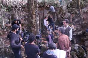 Στιγμιότυπο από τα γυρίσματα της ταινίας «Άλυτη» του Μίνωα Νικολακάκη 