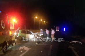 Τροχαίο στη Λαμία με έναν νεκρό: Εικόνα από το κατεστραμμένο αυτοκίνητο του οδηγού