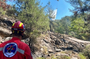 Φωτιά στη Θάσο: Μέλος Ελληνικής Ομάδας Διάσωσης