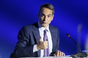 Ο Κυριάκος Μητσοτάκης στη ΔΕΘ