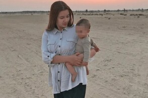 Καρολάιν Κράουτς και μικρή Λυδία