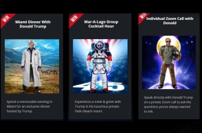 Sold out οι ψηφιακές κάρτες με τη μορφή του Ντόναλντ Τραμπ σε «ηρωϊκές» πόζες - Κοστίζουν 99 δολάρια η καθεμία και εξαντλήθηκαν σε 24 ώρες.