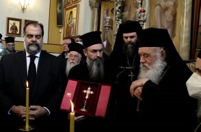 Πραγματοποιήθηκε ο αγιασμός του ανακαινισμένου Ιερού Ναού Ευαγγελισμού της Θεοτόκου, δωρεά του εφοπλιστή Νικόλαου Πατέρα, στη μνήμη της αδελφής του. 