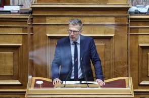 Ο υπουργός Επικρατείας, Άκης Σκέρτσος