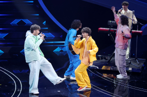 H χιπ-χοπ μπάντα Colla Zio στο 73ο φεστιβάλ στο Σαν Ρέμο