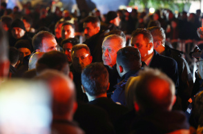 Ο Ταγίπ Ερντογάν στις πληγείσες περιοχές