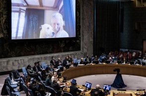 Ουκρανία για την ομιλία του Ρότζερ Γουότερς στο Συμβούλιο Ασφαλείας του ΟΗΕ: «Ένα ακόμη τούβλο στον τοίχο» της προπαγάνδας της Μόσχας.