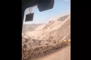 Η στιγμή της κατάρρευσης του ορυχείου στην Κίνα