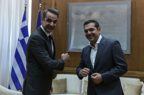 Συνάντηση του Πρωθυπουργού Κυριάκου Μητσοτάκη με τον πρόεδρο του ΣΥΡΙΖΑ Αλέξη Τσίπρα