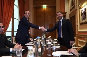 Συνάντηση Νίκου Ανδρουλάκη - Νίκου Χριστοδουλίδη: Ανάγκη να παίξει ενεργότερο ρόλο η ΕΕ στη νέα προσπάθεια αναζήτησης λύσης του Κυπριακού.