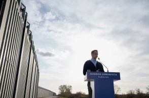 Ο Κυριάκος Μητσοτάκης στον Έβρο για το έργο επέκτασης του φράχτη