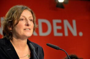 Η υπουργός Παιδείας του Βρανδεμβούργου και σύζυγος του καγκελάριου, Μπρίτα Ερνστ