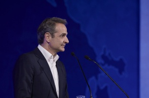 Ο πρωθυπουργός Κυριάκος Μητσοτάκης από την Κέρκυρα