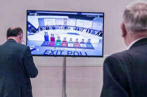 Εκλογές 2023: Ανακοίνωση των αποτελεσμάτων των εθνικών εκλογών στο Κέντρο Τύπου στο Ζάππειο Μέγαρο, Κυριακή 21 Μαΐου 2023.