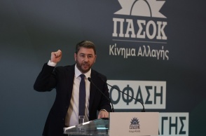 Ο πρόεδρος του ΠΑΣΟΚ-ΚΙΝΑΛ, Νίκος Ανδρουλάκης