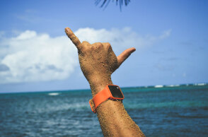 Χέρι με smartwatch