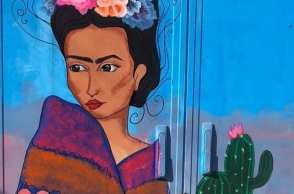 Το ΚΑΦΑΟ με τη Φρίντα Κάλο στον Υμηττό που φιλοτέχνησε η Έλενα Ρεσετνιάκ