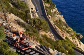 Railbiking in Greece