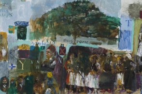 Εγκαίνια περιοδικής εικαστικής έκθεσης του Γιάννη Αδαμάκη στο Φετιχιέ Τζαμί Ναυπάκτου από την υπουργό Πολιτισμού Λίνα Μενδώνη