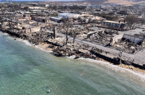 Κατεστραμμένο τοπίο από τις φωτιές στη Χαβάη