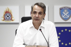 Κυριάκος Μητσοτάκης: Στο Εθνικό Συντονιστικό Κέντρο Επιχειρήσεων και Διαχείρισης Κρίσεων ο πρωθυπουργός - Ενημερώνεται για την εξέλιξη των πυρκαγιών.