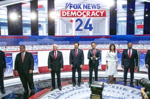 Στιγμιότυπο από το debate για το χρίσμα των Ρεπουμπλικάνων