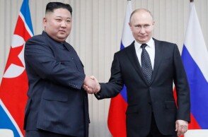 Ο Κιμ Γιονγκ Ουν και ο Βλαντιμίρ Πούτιν