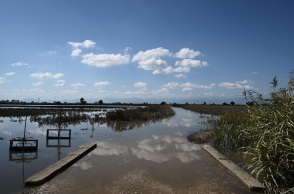 Ο πλημμυρισμένος θεσσαλικός κάμπος