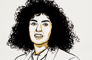 Νόμπελ Ειρήνης 2023: Η Ιρανή Ναργκίς Μοχαμαντί βραβεύεται με το φετινό βραβείο - Για τον αγώνα της κατά της καταπίεσης των γυναικών και τα ανθρώπινα δικαιώματα.