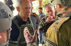 Ισραήλ: «Το επόμενο στάδιο έρχεται», λέει ο πρωθυπουργός Μπενιαμίν Νετανιάχου σε στρατιώτες έξω από τη Λωρίδα της Γάζας.