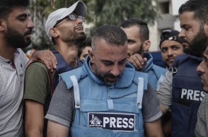 Ισραήλ - Χαμάς: Οι Δημοσιογράφοι Χωρίς Σύνορα προσέφυγαν στο Διεθνές Ποινικό Δικαστήριο για «εγκλήματα πολέμου» που διαπράχθηκαν κατά δημοσιογράφων.